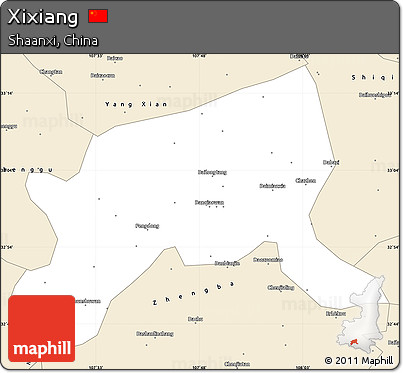 Classic Style Simple Map of Xixiang