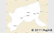 Classic Style Simple Map of Xixiang, single color outside