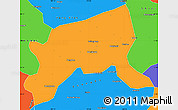 Political Simple Map of Xixiang