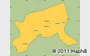 Savanna Style Simple Map of Xixiang, cropped outside