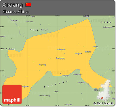 Savanna Style Simple Map of Xixiang