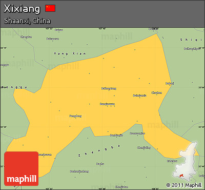 Savanna Style Simple Map of Xixiang