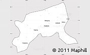 Silver Style Simple Map of Xixiang, cropped outside