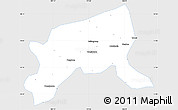 Silver Style Simple Map of Xixiang, single color outside