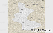 Classic Style 3D Map of Yan An Shi