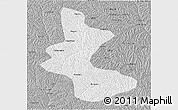 Gray 3D Map of Yan An Shi