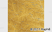 Physical 3D Map of Yan An Shi