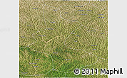 Satellite 3D Map of Yan An Shi