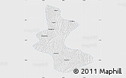 Silver Style Map of Yan An Shi, single color outside
