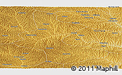 Physical Panoramic Map of Yan An Shi