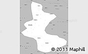 Gray Simple Map of Yan An Shi