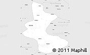 Silver Style Simple Map of Yan An Shi