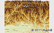 Physical 3D Map of Yang Xian