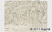 Shaded Relief 3D Map of Yang Xian