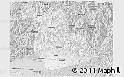 Silver Style 3D Map of Yang Xian