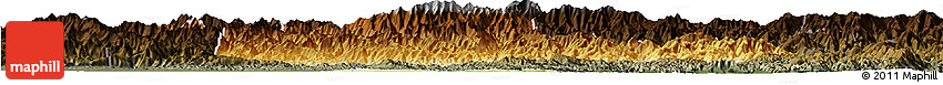 Physical Horizon Map of Yang Xian, darken Physical Horizon Map of Yang Xian, darken