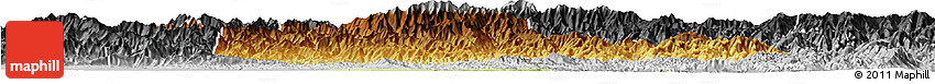 Physical Horizon Map of Yang Xian, desaturated Physical Horizon Map of Yang Xian, desaturated