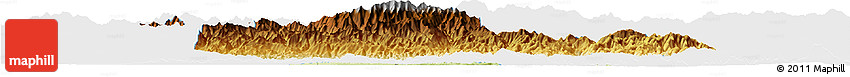 Physical Horizon Map of Yang Xian, single color outside Physical Horizon Map of Yang Xian, single color outside