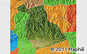 Satellite Map of Yang Xian, political outside
