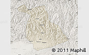 Shaded Relief Map of Yang Xian, lighten