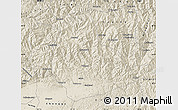 Shaded Relief Map of Yang Xian