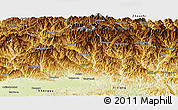 Physical Panoramic Map of Yang Xian