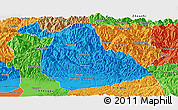 Political Panoramic Map of Yang Xian