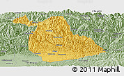Savanna Style Panoramic Map of Yang Xian
