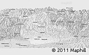 Silver Style Panoramic Map of Yang Xian