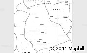 Blank Simple Map of Yang Xian