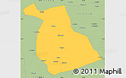 Savanna Style Simple Map of Yang Xian