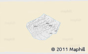 Classic Style 3D Map of Yongshou, single color outside
