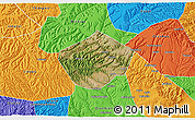 Satellite 3D Map of Yongshou, political outside
