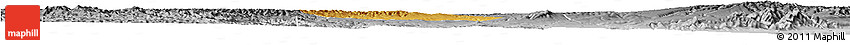 Physical Horizon Map of Yongshou, desaturated