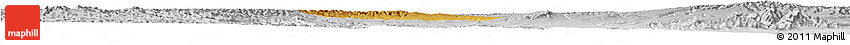 Physical Horizon Map of Yongshou, lighten, desaturated Physical Horizon Map of Yongshou, lighten, desaturated