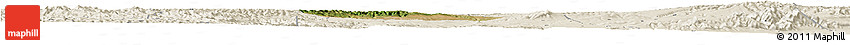 Satellite Horizon Map of Yongshou, shaded relief outside
