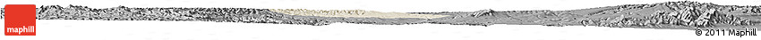 Shaded Relief Horizon Map of Yongshou, darken, desaturated Shaded Relief Horizon Map of Yongshou, darken, desaturated