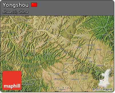 Satellite Map of Yongshou