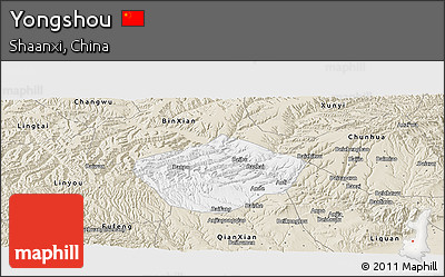 Classic Style Panoramic Map of Yongshou