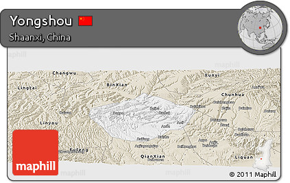 Classic Style Panoramic Map of Yongshou