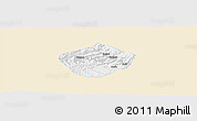 Classic Style Panoramic Map of Yongshou, single color outside