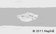 Gray Panoramic Map of Yongshou, single color outside