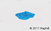 Political Panoramic Map of Yongshou, single color outside