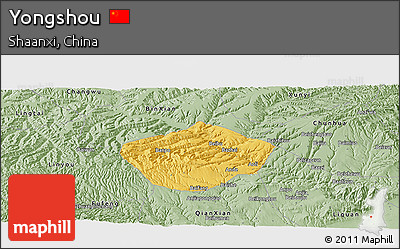 Savanna Style Panoramic Map of Yongshou