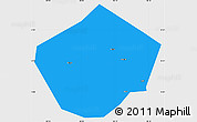 Political Simple Map of Yongshou, single color outside