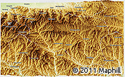 Physical 3D Map of Zhashui