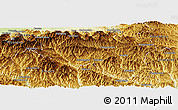 Physical Panoramic Map of Zhashui
