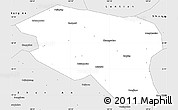 Silver Style Simple Map of Zhashui