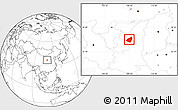 Blank Location Map of Zhidan