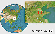 Satellite Location Map of Boxing
